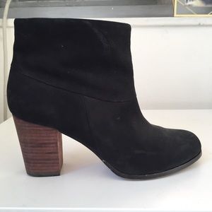 Cole Haan Black Suede Ankle Booties